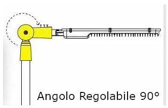 Adattatore regolabile per palo e lampioni LED - supporto per armature stradali da esterno