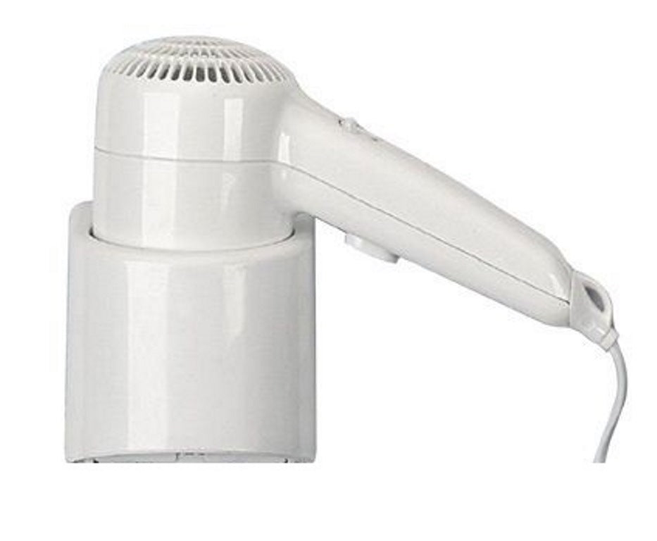 Asciugacapelli da parete 1200W IPX1 per hotel, B&B e case vacanza 2 velocita