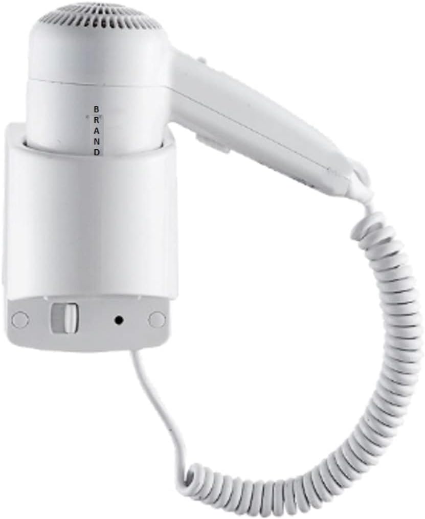 Asciugacapelli da parete 1200W IPX1 per hotel, B&B e case vacanza 2 velocita - immagine 3