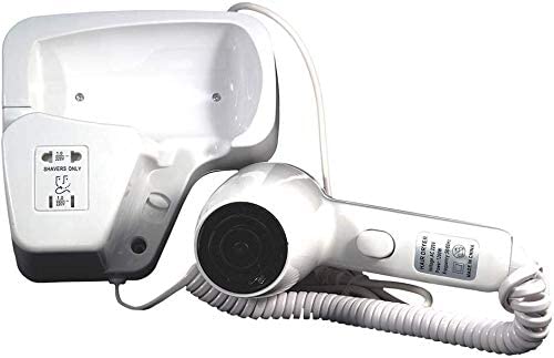 Asciugacapelli da parete 1200W con doppio comando Phon hotel B&B 2 velocita - immagine 3