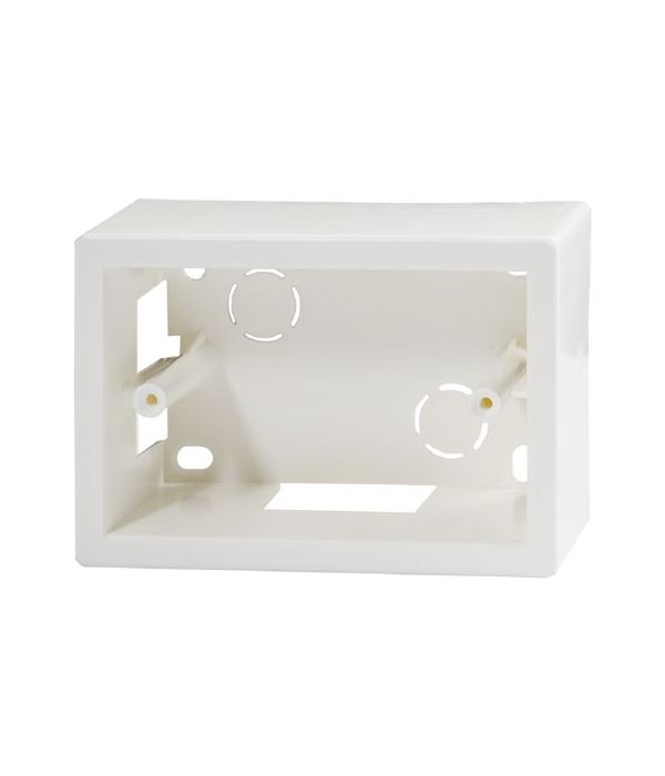 2 Pezzi Cassetta parete/plafone PVC IP40 120x83x45 mm bianca RAL9010