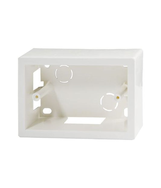2 Pezzi Cassetta parete/plafone PVC IP40 120x83x45 mm bianca RAL9010