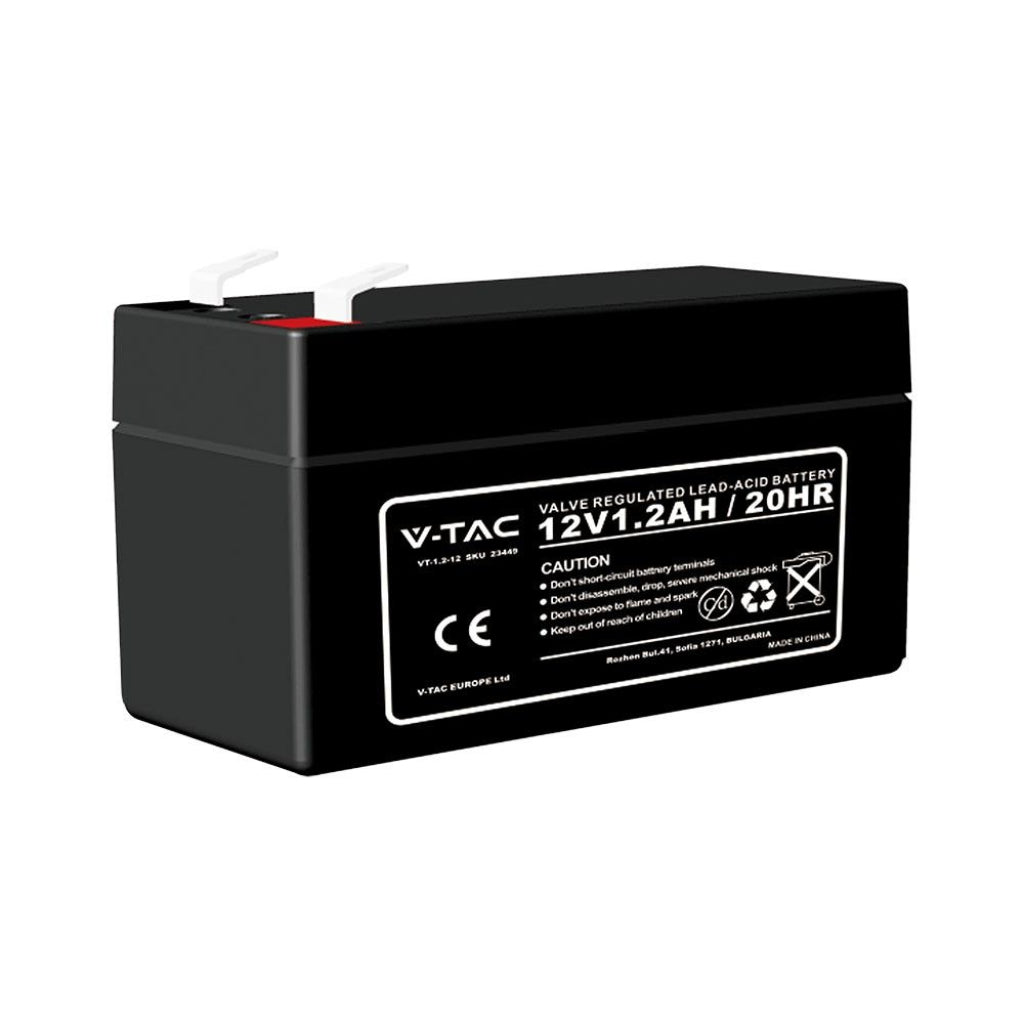 Batteria al piombo 12V 1.3Ah per allarmi, videosorveglianza e UPS