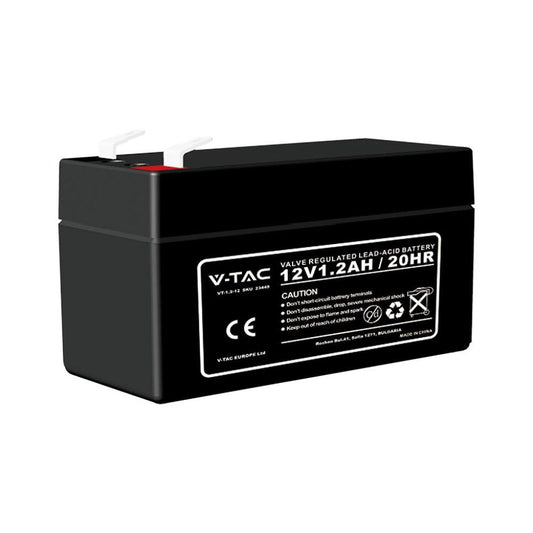 Batteria al piombo 12V 1.3Ah per allarmi, videosorveglianza e UPS
