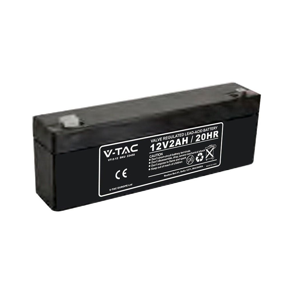 Batteria al piombo 12V 2Ah per allarmi, videosorveglianza e UPS
