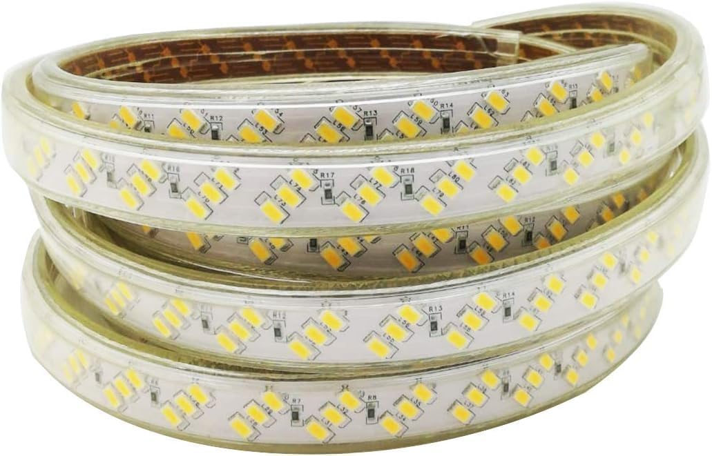 Striscia LED 220V IP65 180 LED/m luce fredda - taglio ogni 1 m