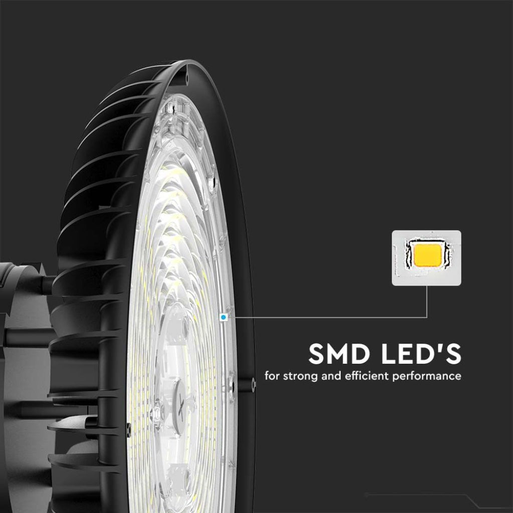 Campana LED industriale UFO 200W IP65 CCT 3 in 1 160 lm/W - luce selezionabile