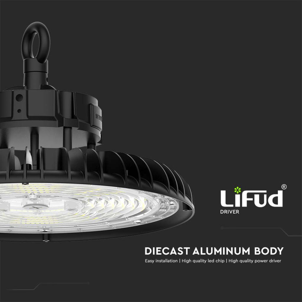 Campana LED industriale UFO 200W IP65 CCT 3 in 1 160 lm/W - luce selezionabile