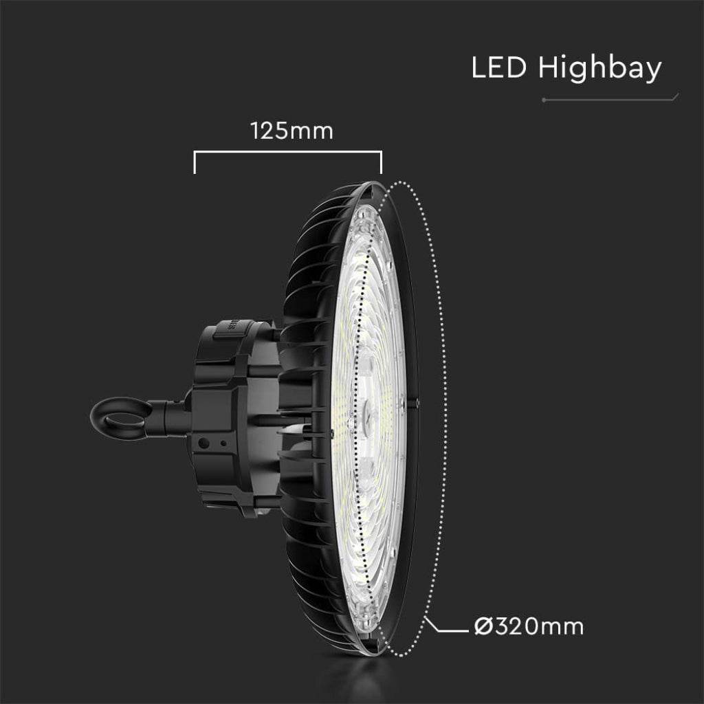 Campana LED industriale UFO 200W IP65 CCT 3 in 1 160 lm/W - luce selezionabile