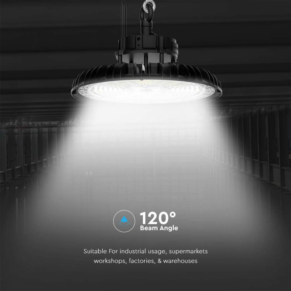 Campana LED industriale UFO 200W IP65 CCT 3 in 1 160 lm/W - luce selezionabile