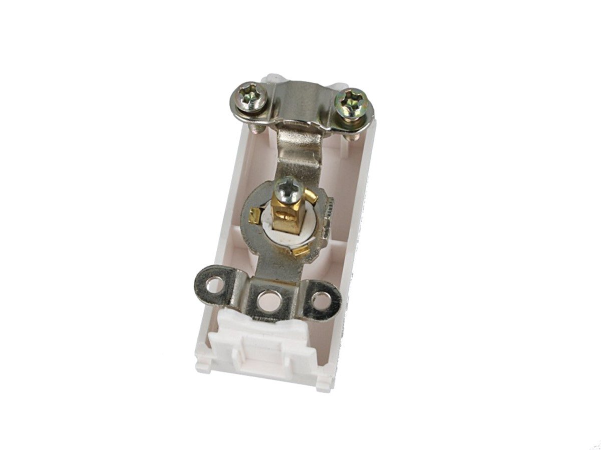 Presa TV tipo F femmina compatibile con Vimar Arke - Bianco - modulo da incasso per supporto e placca compatibile