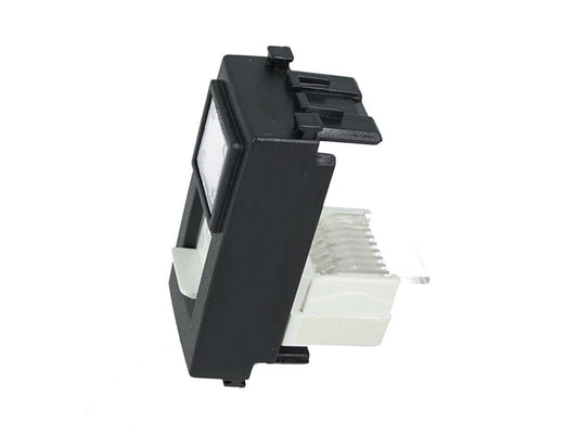 Presa telefonica RJ11 compatibile con Vimar Arke - Nero - modulo da incasso per supporto e placca compatibile