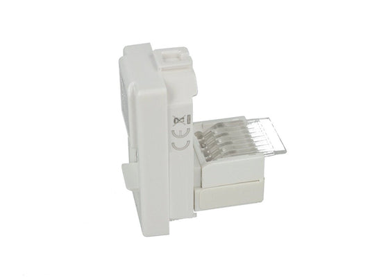 Presa dati RJ45 Cat 6 UTP compatibile con BTicino Matix - Bianco - modulo da incasso per supporto e placca compatibile