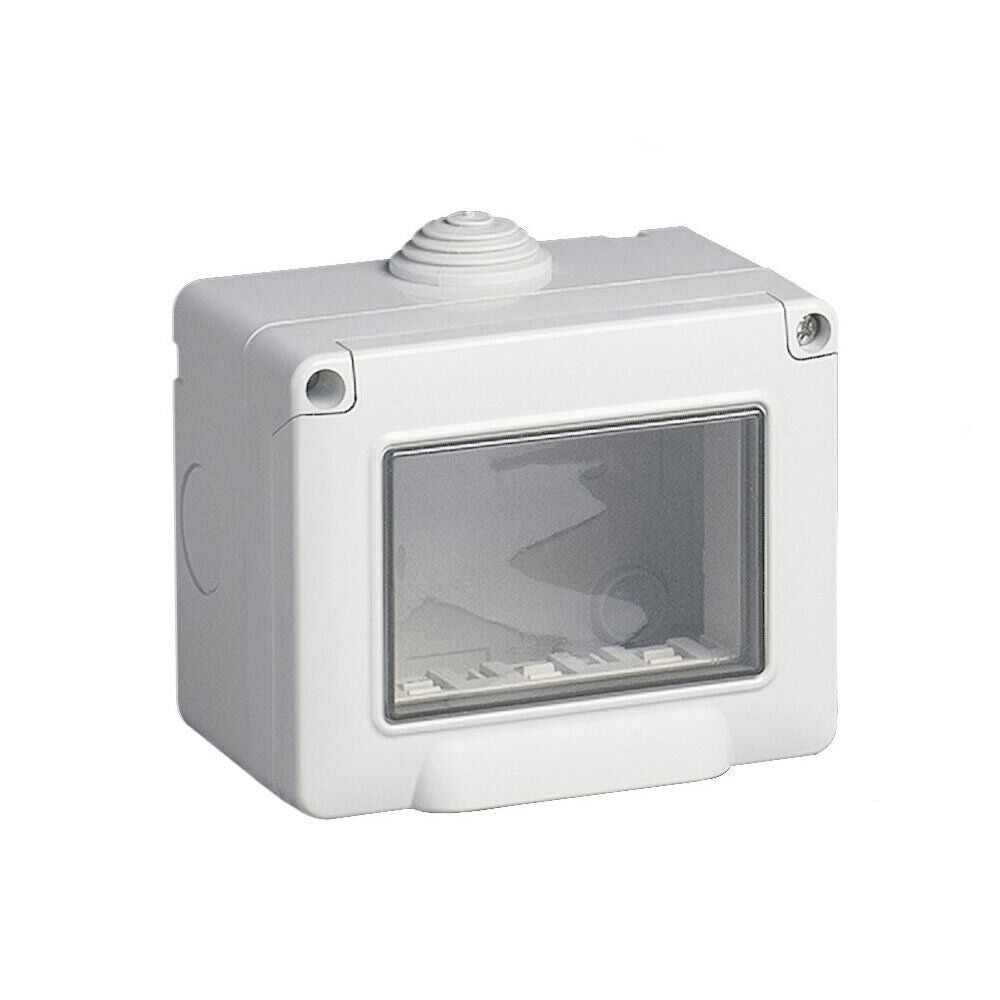 Custodia Idrobox IP55 con coperchio compatibile con Vimar Plana - 2, 3 o 4 posti