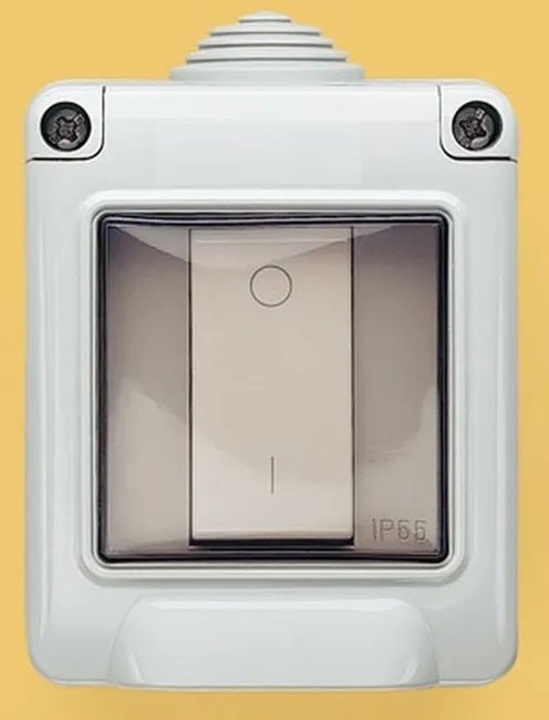 Custodia Idrobox IP55 con coperchio compatibile con Vimar Plana - 2, 3 o 4 posti