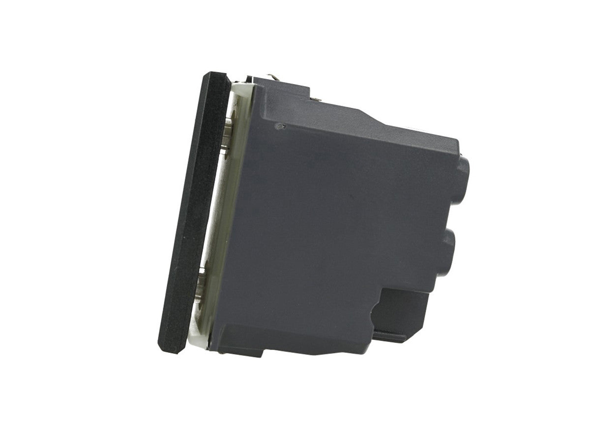 Deviatore assiale 1P compatibile con BTicino Axolute - modulo da incasso per supporto e placca compatibile