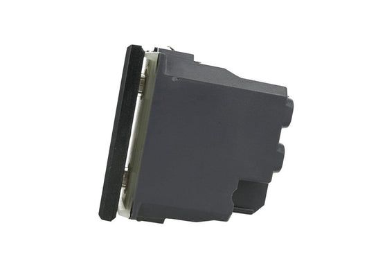 Deviatore assiale 1P compatibile con BTicino Axolute - modulo da incasso per supporto e placca compatibile