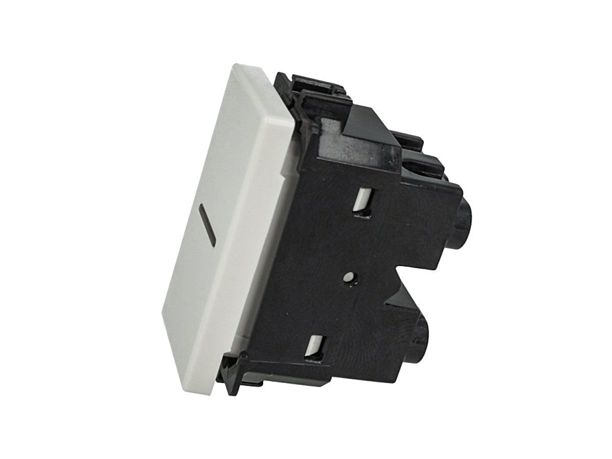 Deviatore assiale 1P 10A compatibile con BTicino Matix - modulo da incasso per supporto e placca compatibile