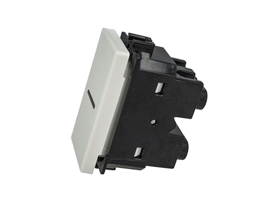 Deviatore assiale 1P 10A compatibile con BTicino Matix - modulo da incasso per supporto e placca compatibile