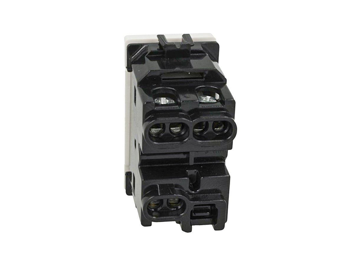 Deviatore assiale 1P 10A compatibile con BTicino Matix - modulo da incasso per supporto e placca compatibile