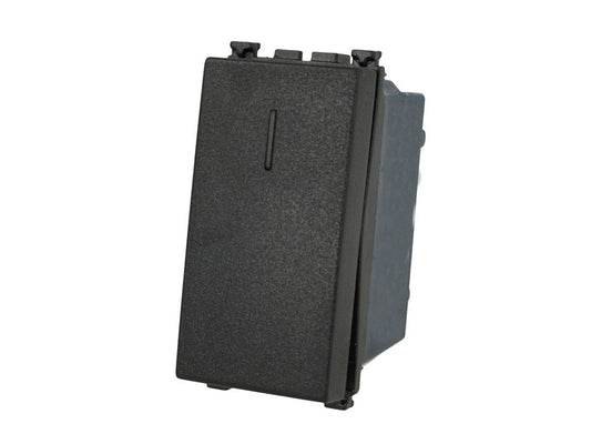 Deviatore unipolare 1P 16A nero compatibile con Vimar Arke
