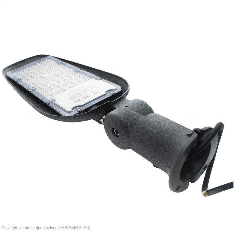 Lampione LED stradale IP65 luce fredda - armatura da esterno per giardino e viali