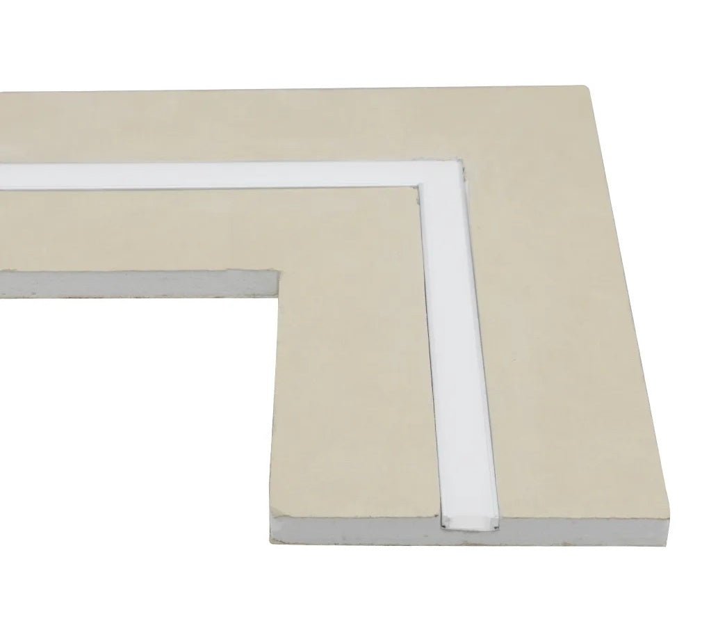 Profilo in alluminio per cartongesso 12,5 mm per striscia LED