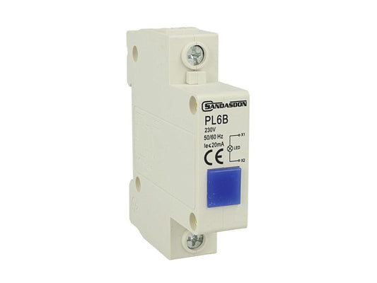 Indicatore luminoso LED da guida DIN - spia di segnalazione per quadro elettrico
