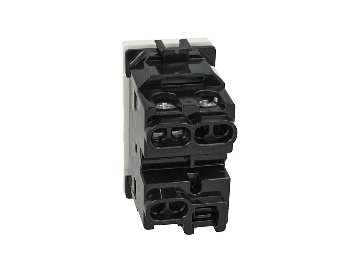 Interruttore assiale 1P 10A compatibile con BTicino Matix - modulo da incasso per supporto e placca compatibile