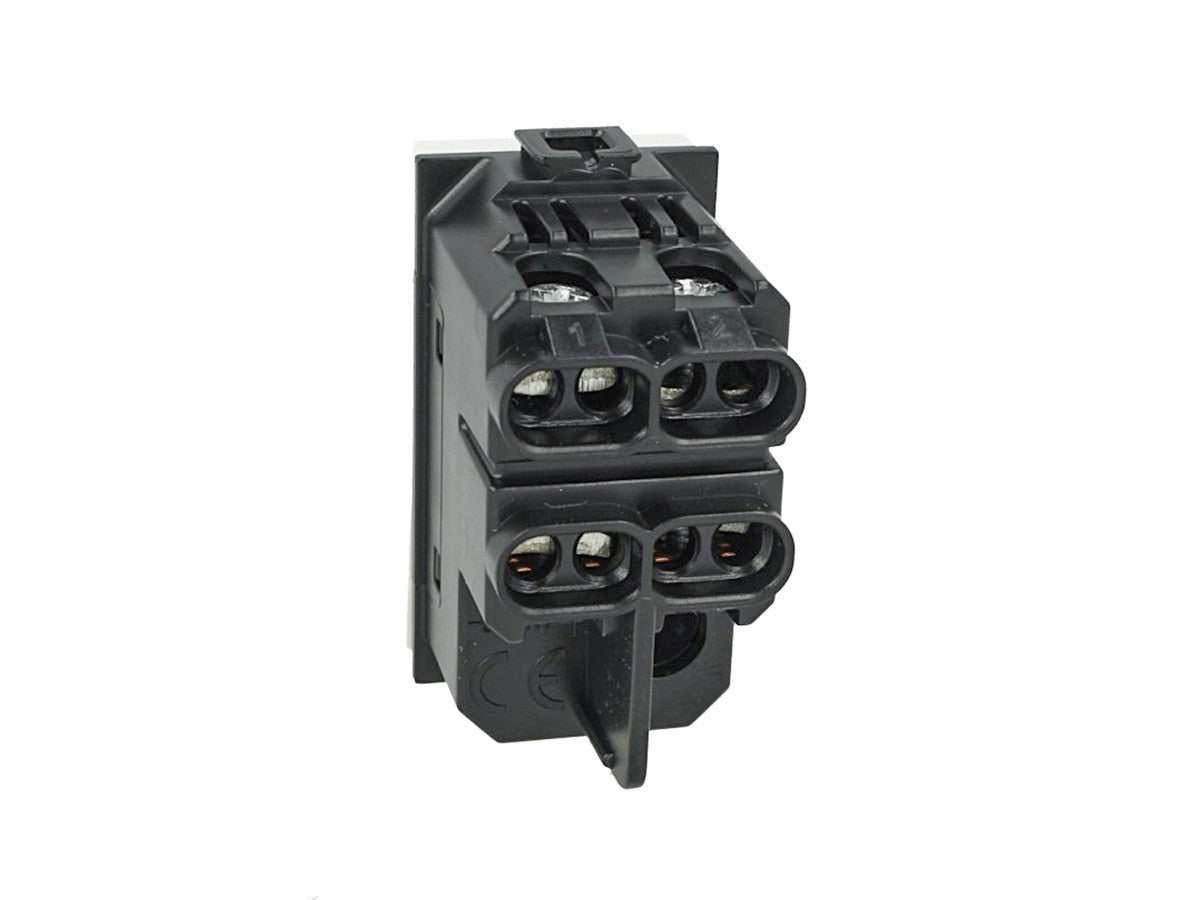 Interruttore bipolare 2P 16A 0-1 compatibile con BTicino Matix - modulo da incasso per supporto e placca compatibile
