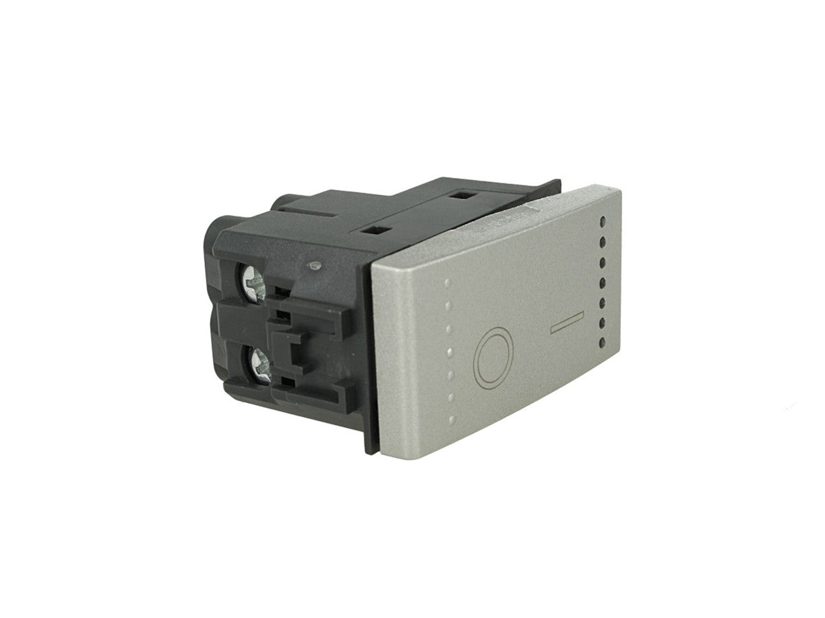 Interruttore bipolare 2P 16A 0-1 compatibile con BTicino Living Light e Living International - modulo da incasso per supporto e placca compatibile