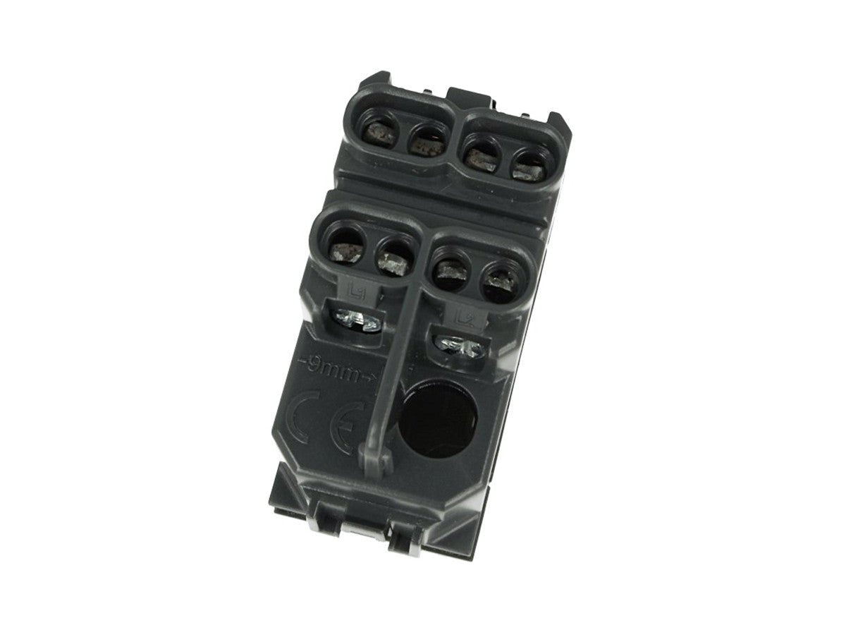 Interruttore bipolare 2P 16A 0-1 compatibile con BTicino Living Light e Living International - modulo da incasso per supporto e placca compatibile