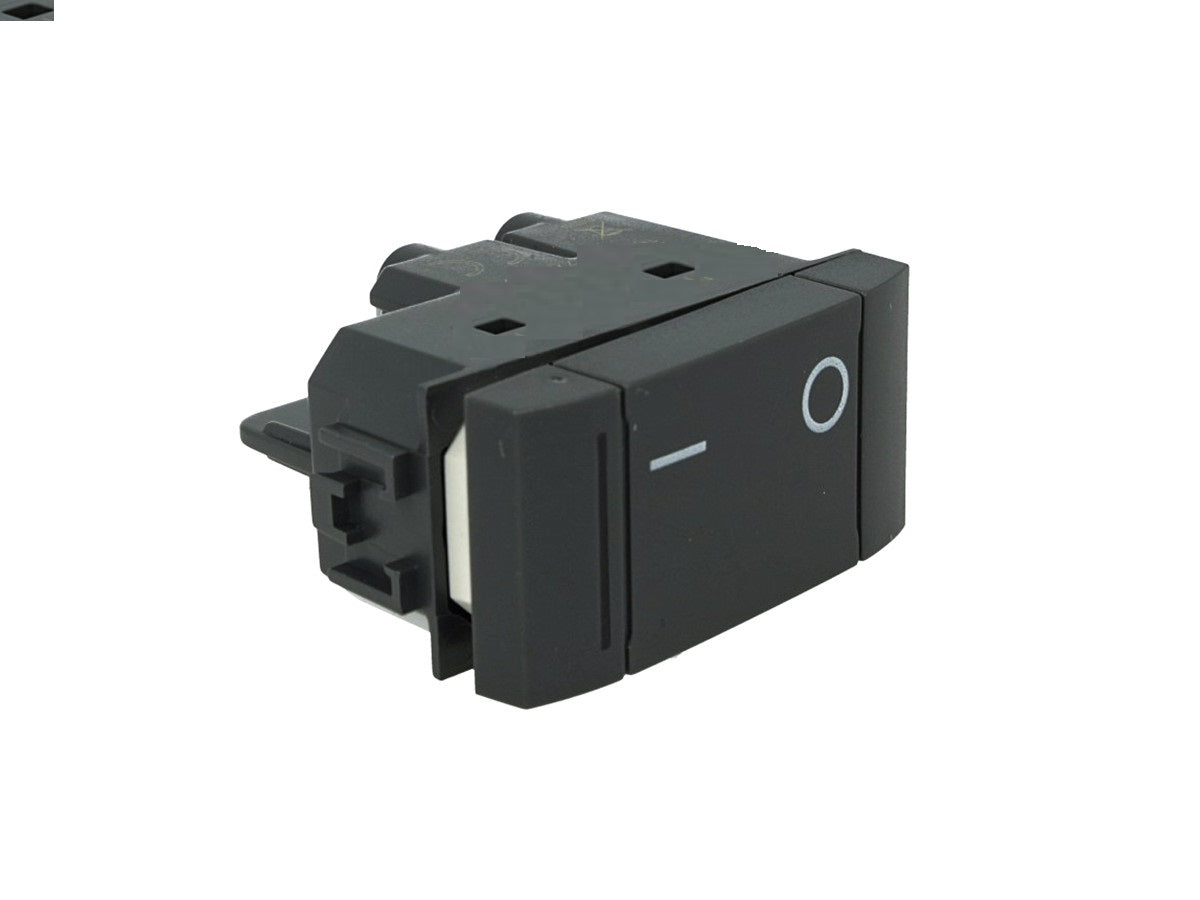 Interruttore bipolare 2P 16A 0-1 compatibile con BTicino Living Light e Living International - modulo da incasso per supporto e placca compatibile