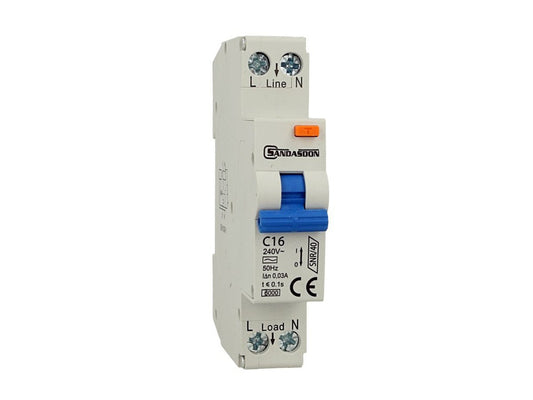 Interruttore magnetotermico differenziale 1P+N 40A C16 tipo AC - 1 modulo DIN