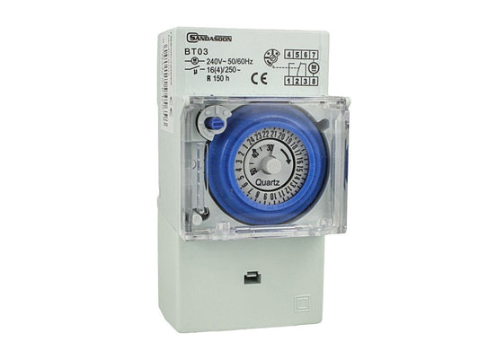 Interruttore temporizzatore analogico meccanico 16A - timer giornaliero o settimanale