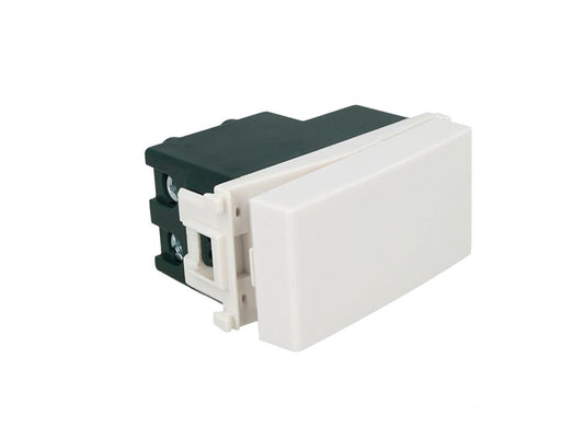 Invertitore unipolare 1P 16A compatibile con Vimar Plana - modulo da incasso per supporto e placca compatibile