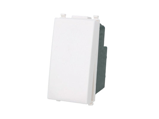 Invertitore unipolare 1P 16A compatibile con Vimar Plana - modulo da incasso per supporto e placca compatibile