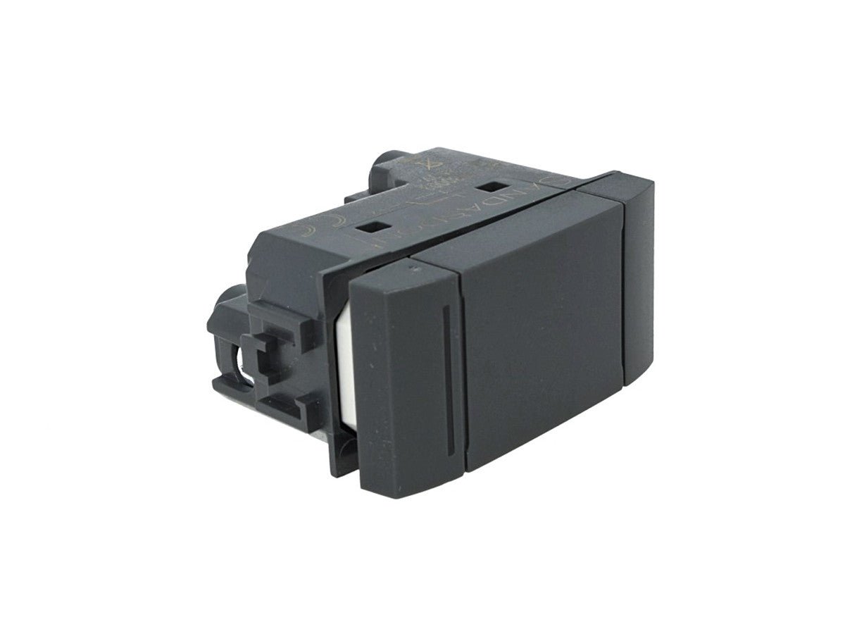 Invertitore unipolare 1P compatibile con BTicino Living Light e Living International - modulo da incasso per supporto e placca compatibile