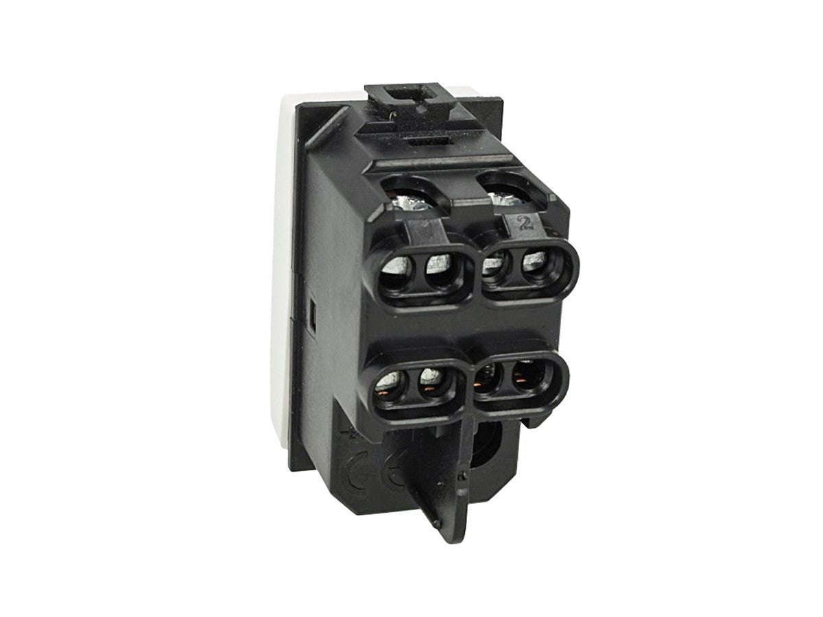 Invertitore unipolare 1P compatibile con BTicino Matix - modulo da incasso per supporto e placca compatibile