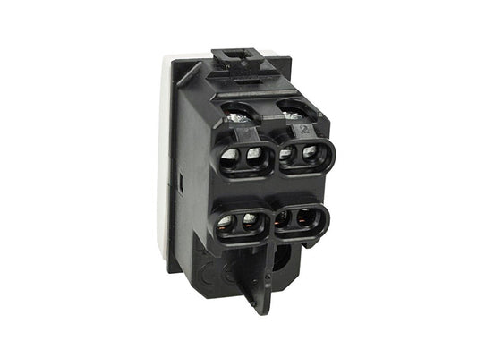 Invertitore unipolare 1P compatibile con BTicino Matix - modulo da incasso per supporto e placca compatibile