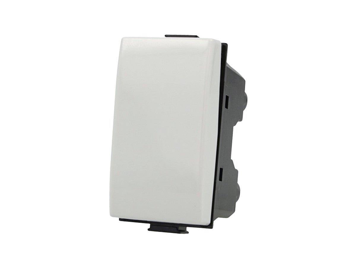 Invertitore unipolare 1P compatibile con BTicino Matix - modulo da incasso per supporto e placca compatibile