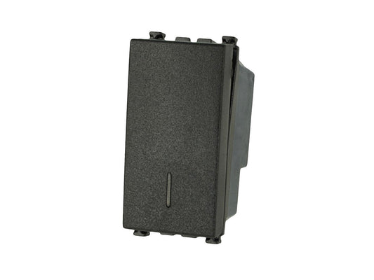 Invertitore unipolare 1P 16A nero compatibile con Vimar Arke