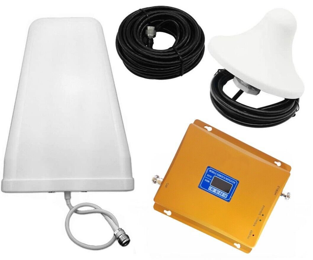 Kit Ripetitore Amplificatore Segnale GSM/4G Dual Band 900/1800 MHz