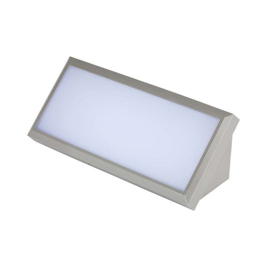 Applique angolare da esterno a incasso 12W IP65 grigio chiaro