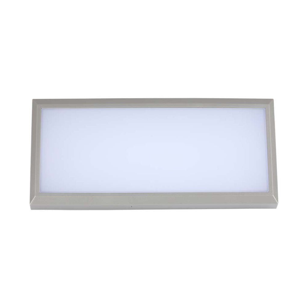 Applique angolare da esterno a incasso 12W IP65 grigio chiaro