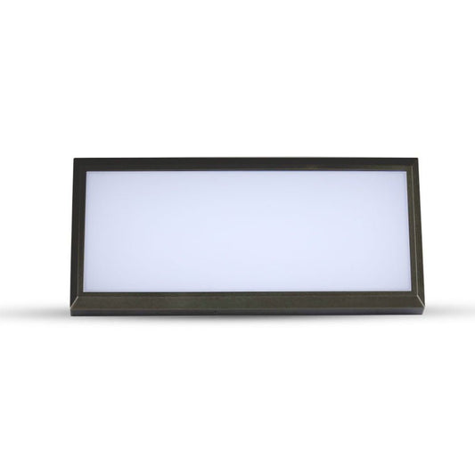 Applique angolare da esterno a incasso 12W IP65 nera