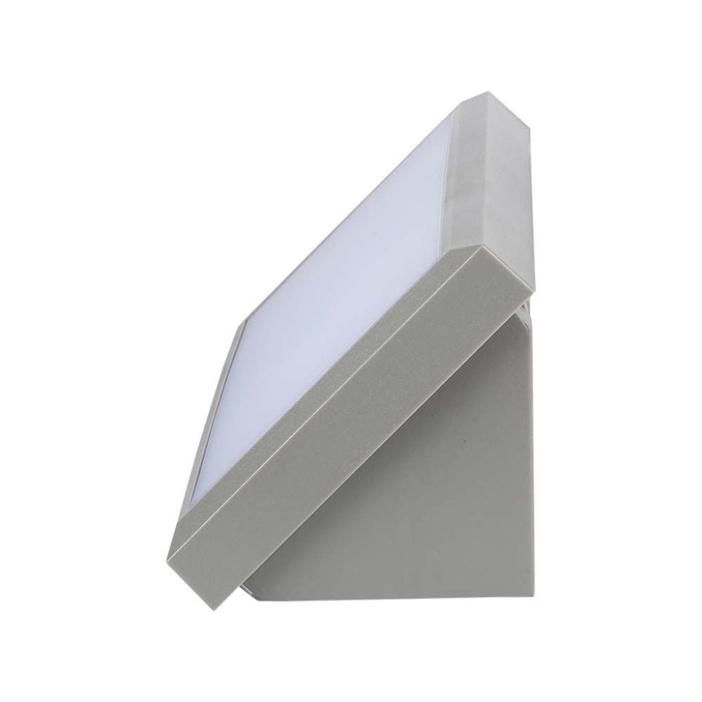 Applique angolare da esterno a incasso 20W IP65 grigio chiaro