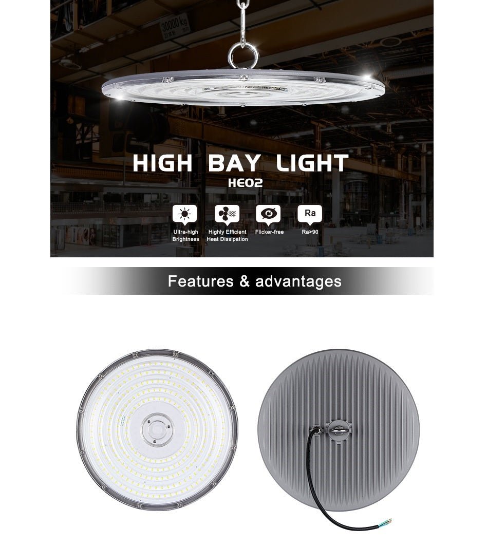 Campana LED UFO a sospensione con driver incorporato - varianti 50W 100W 150W 200W