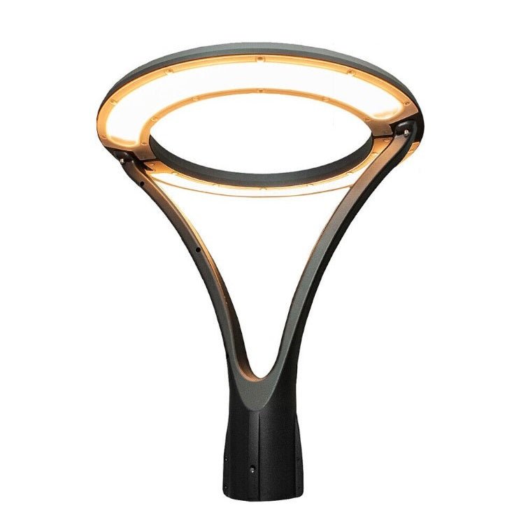 Lampione LED circolare 100W da giardino e da esterno - luce calda o naturale