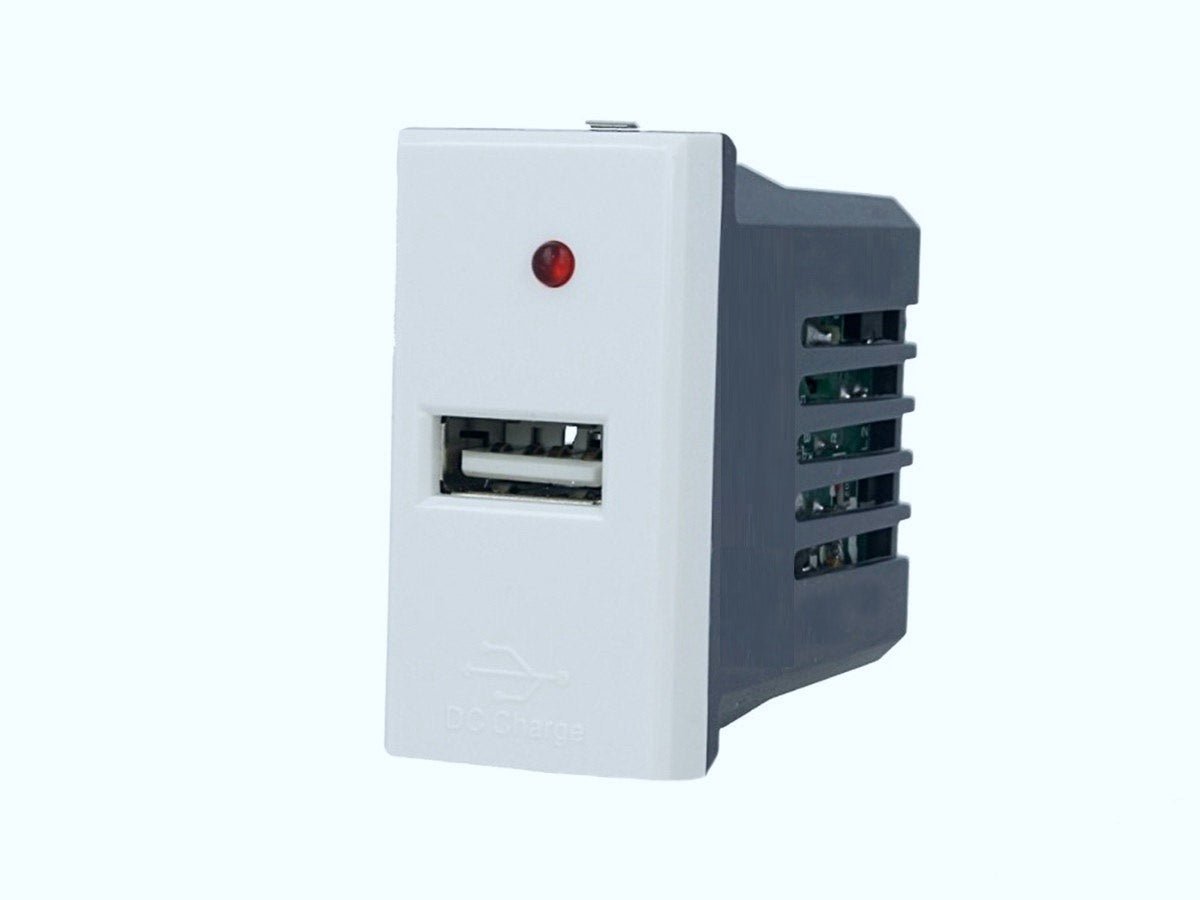 Modulo caricatore USB singolo compatibile con BTicino Axolute - Modulo da incasso